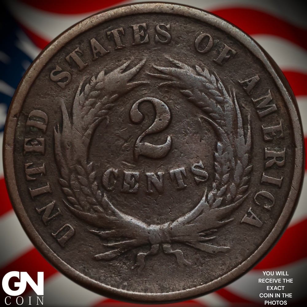 1864 2 Cent Piece Z9837