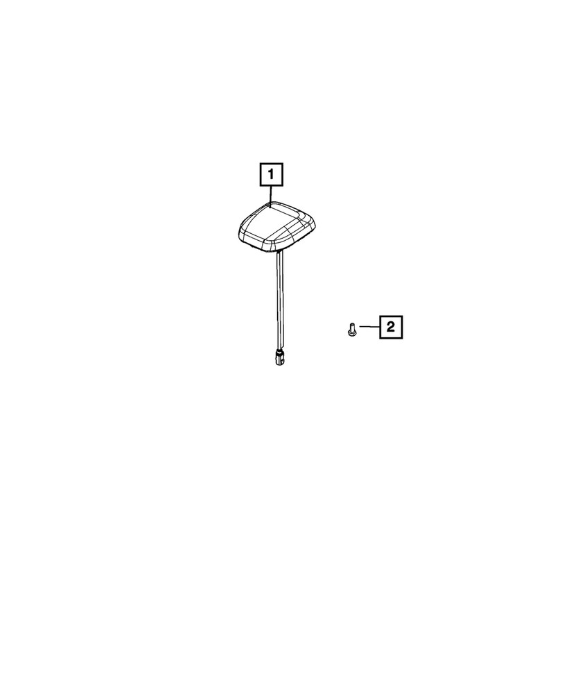 Genuine Mopar Cable & Base Assembly Antenna 68520862AB