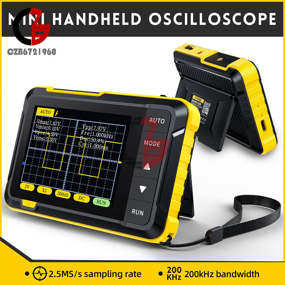 FNIRSI DSO152 Handheld Mini Oscilloscope Type-C Portable Digital Oscilloscope US