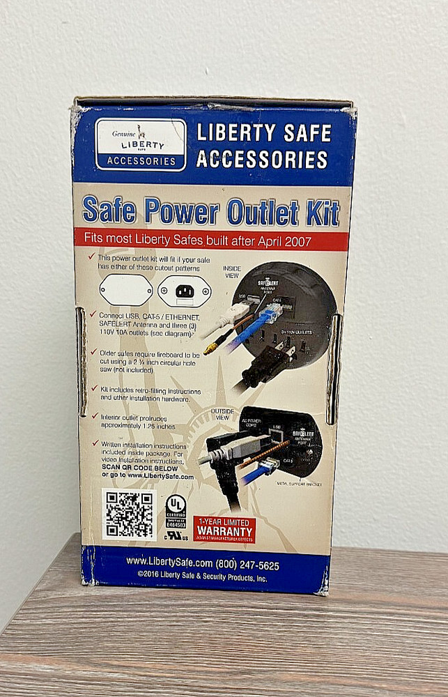 Liberty Safe Power Outlet Kit for Interior- Missing Pieces