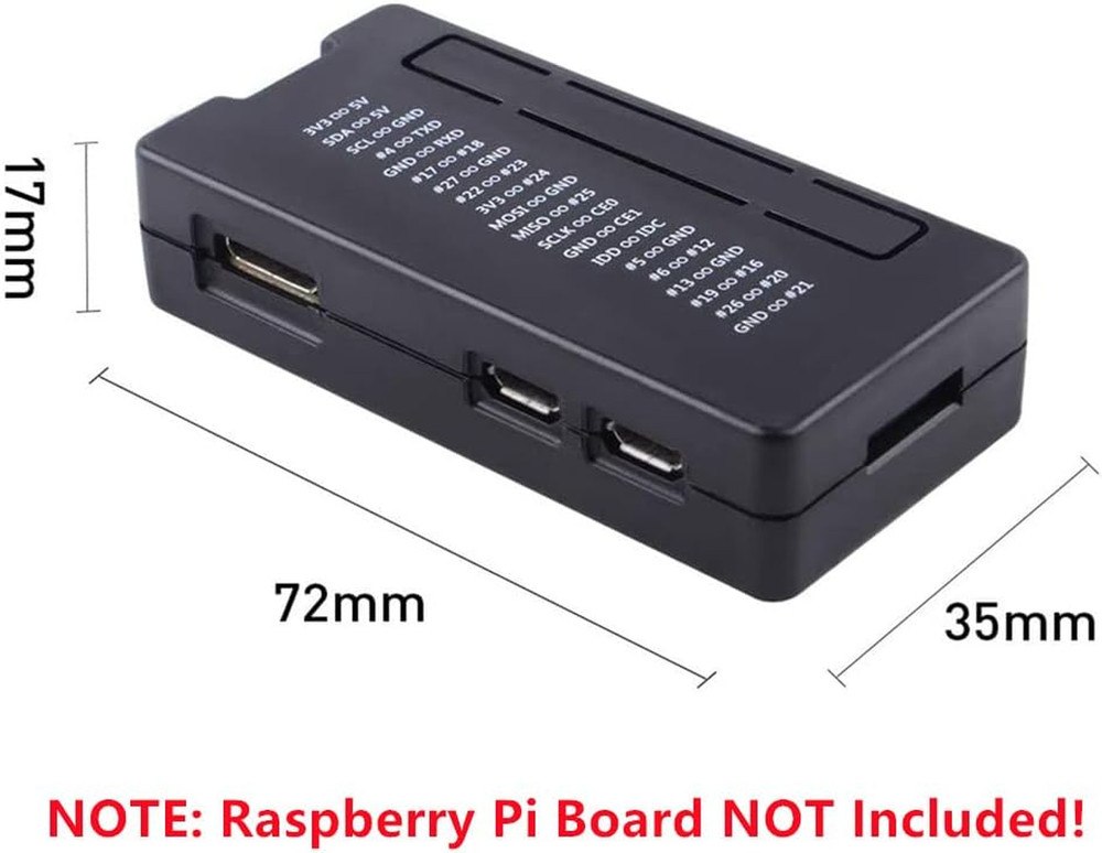 Pi Zero 2 W Case/Zero W Case, 7 in 1 Basic Starter Kit with 20Pin GPIO Header, O