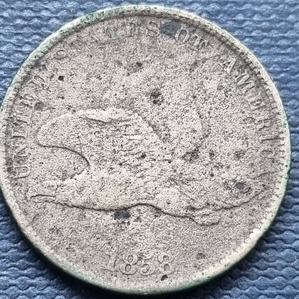 1858 Flying Eagle Cent 1c Better Grade Details #97063