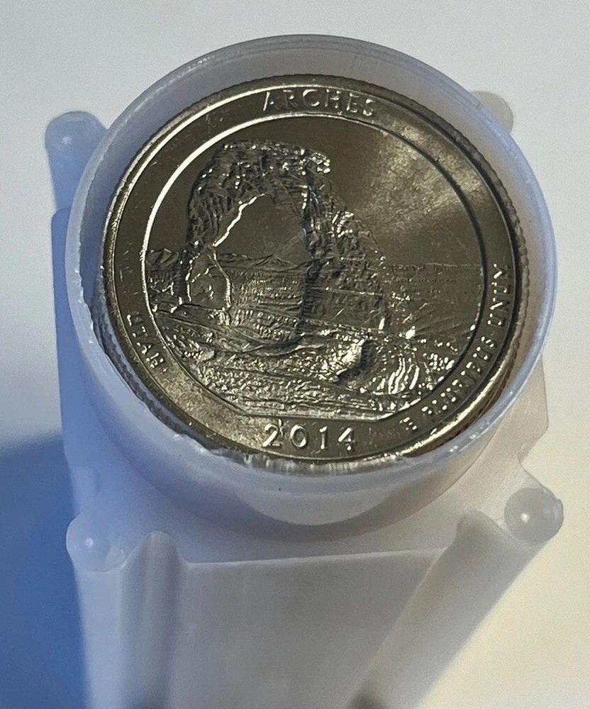 Roll 2014-D Arches Park Quarters Brilliant Uncirculated - See Full Description