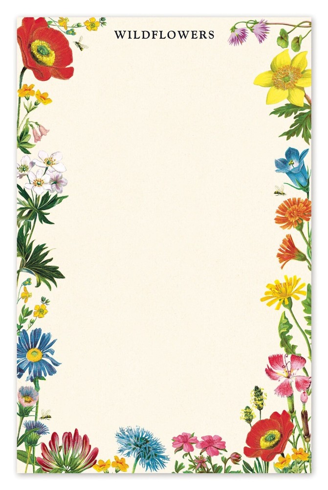 Cavallini & Co. Wildflowers Notepad