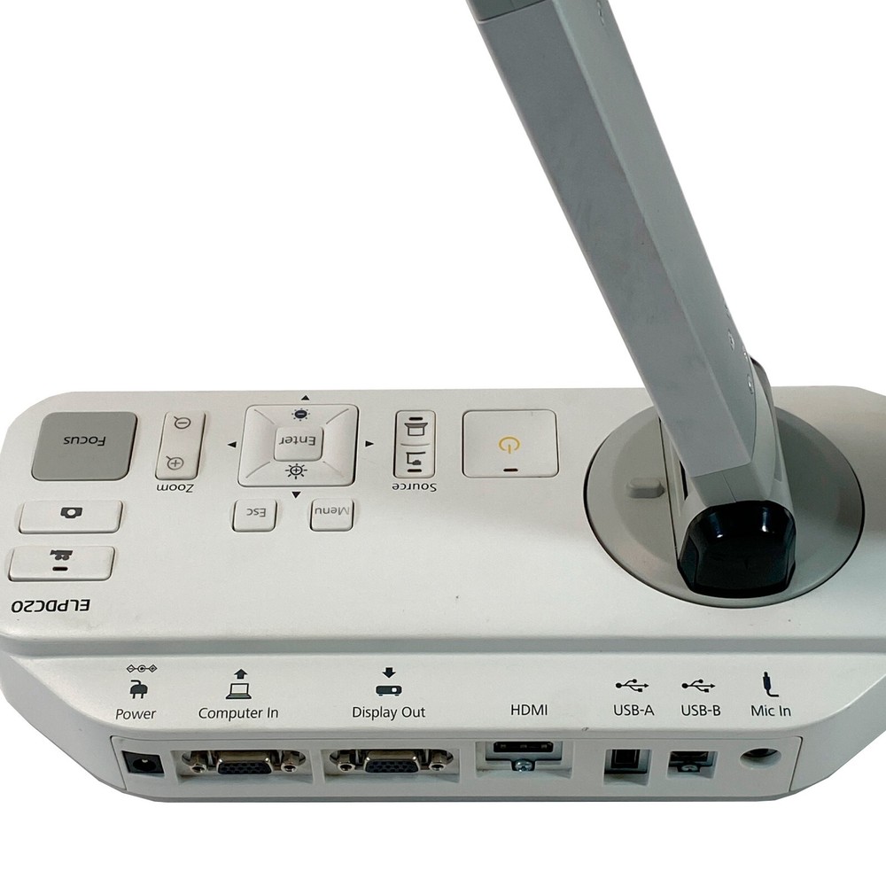 Epson ELPDC20 High-Definition Document Camera Visualiser USB 2.0 HDMI No Adapter