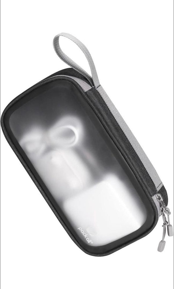 Gadget Pouch, Semi-Clear Material, Black