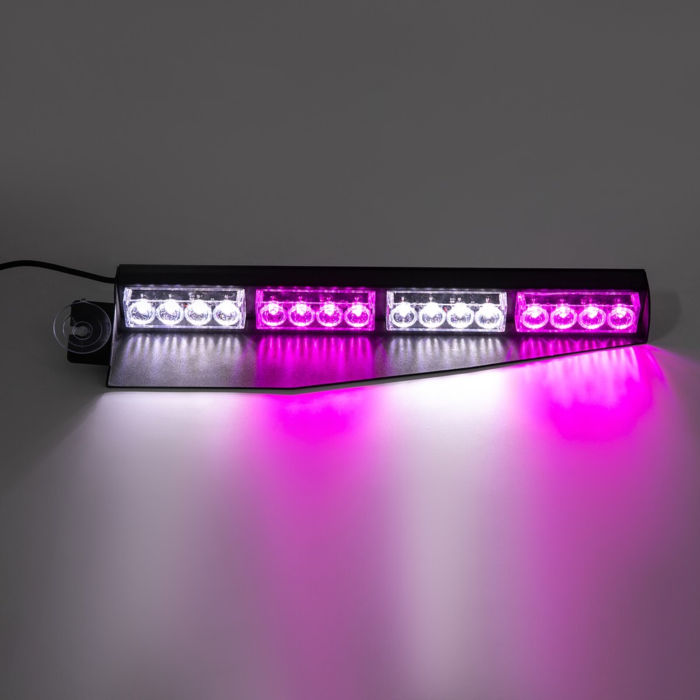 LED Strobe Light Bar Emergency Rooftop Flash Warning Traffic Advisor Waterproof