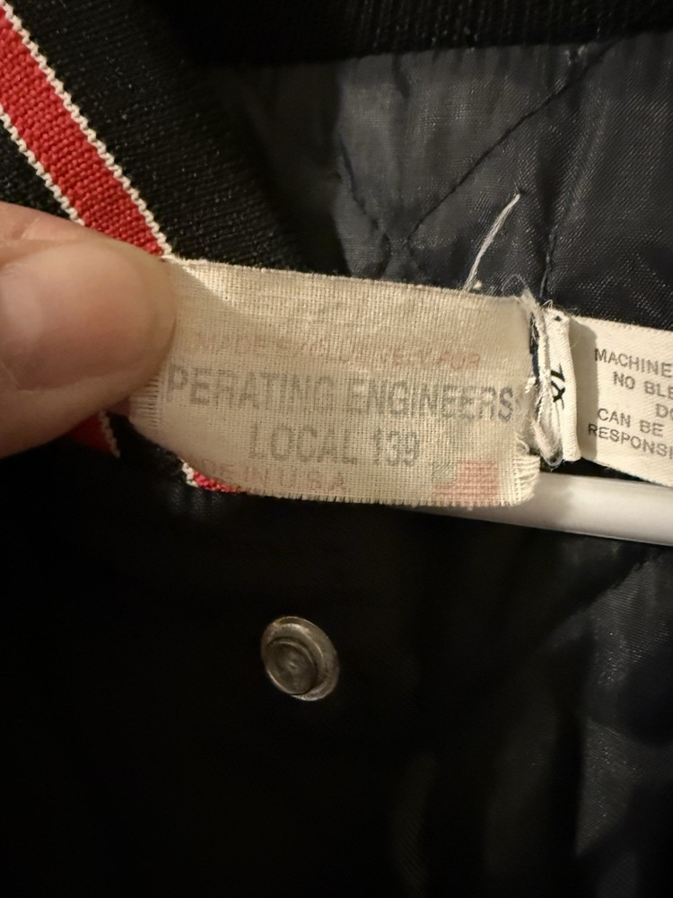 Operating Engineers Local 139 Union Jacket Size XL