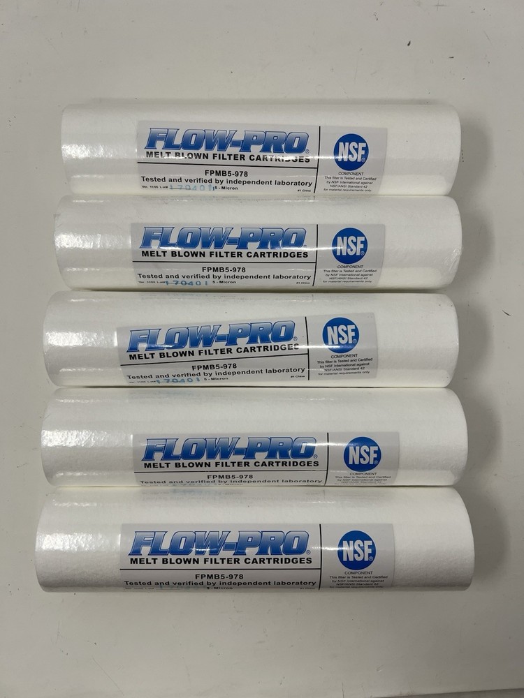 5pk Flow-Pro FPMB5-978 5-Micron Filter Cartridges - Sealed