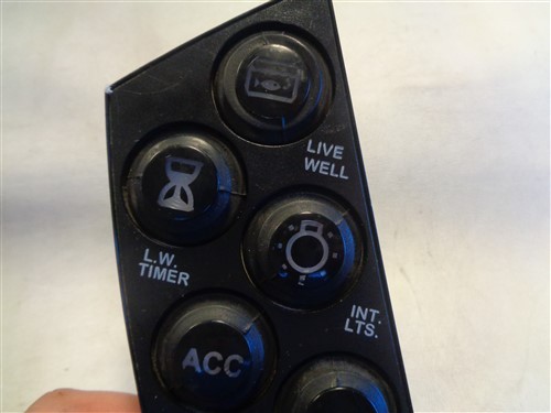 TRITON PUSH BUTTON ILLUMINATED SWITCH PANEL 7" X 2 5/8" MARINE BOAT