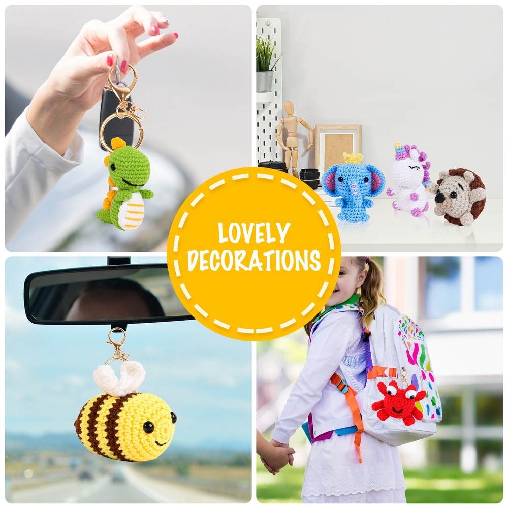 WoolyLoopy 3Pcs crochet kit for beginners with step-by-step video tutorial