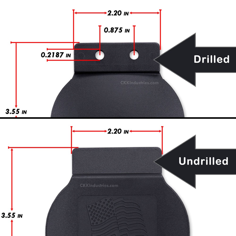 Paddle Mounts - OWB Holster Mounting Attachments - Black - Hardware Optional