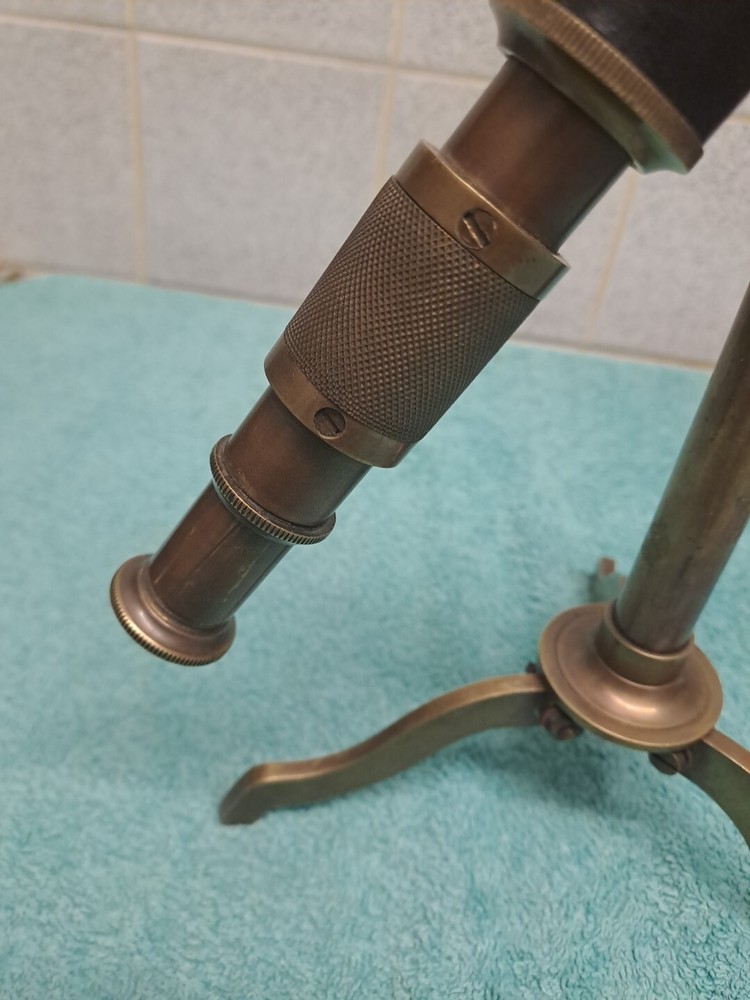 Antique Table Top Brass Telescope
