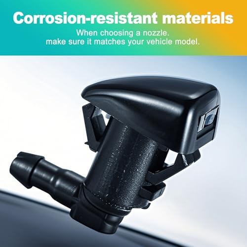 2PCS Universal Windshield Washer Nozzle Kit, Automotive Replacement Wiper