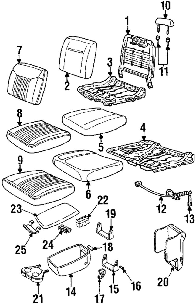 Genuine GM Support Bolt 12533200