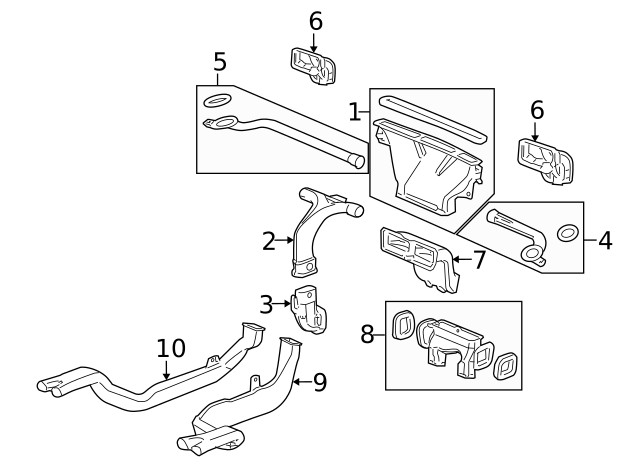 Genuine GM Side Duct 22699867