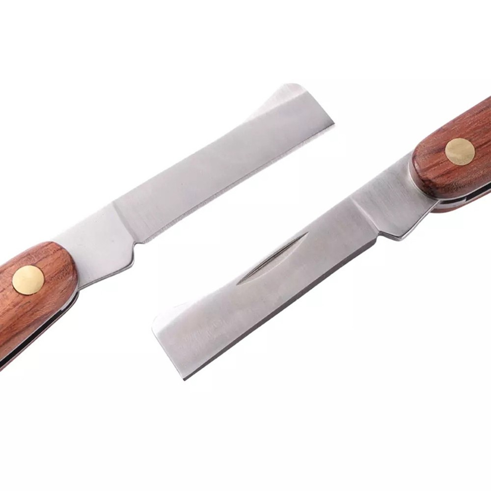 Gardening Tool Grafting Tool Wood Handle Budding Grafting Knife