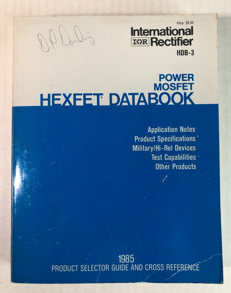 International Rectifier Power MOSFET HEXFET Databook & Application Notes-1985