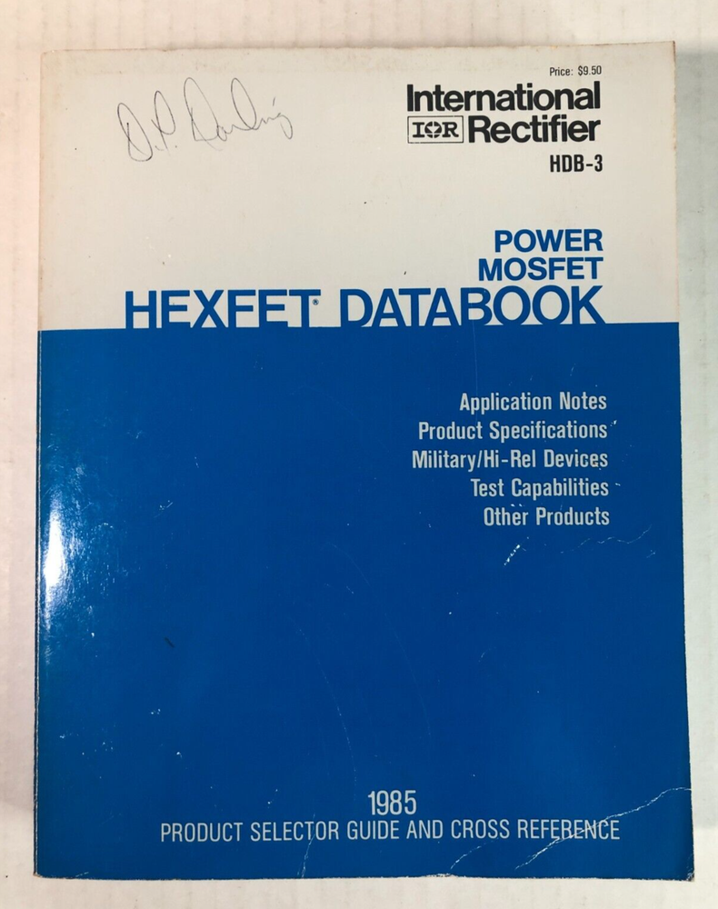 International Rectifier Power MOSFET HEXFET Databook & Application Notes-1985