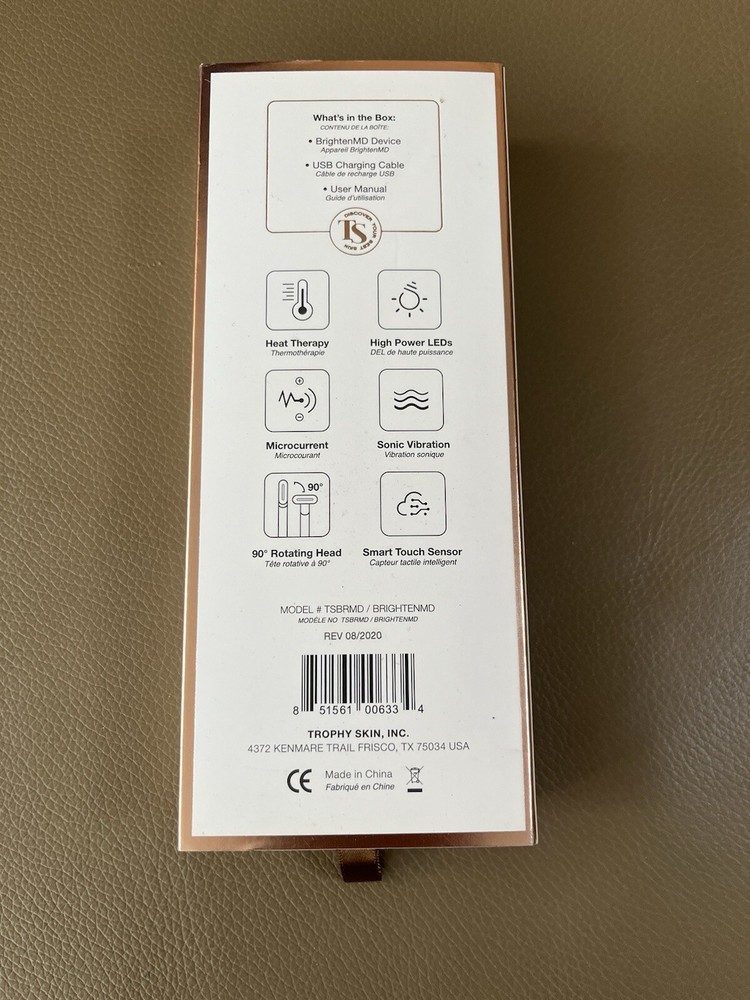 Trophy Skin Brighten MD Multi Function Eye Face & Neck Tool BNIB SEALED
