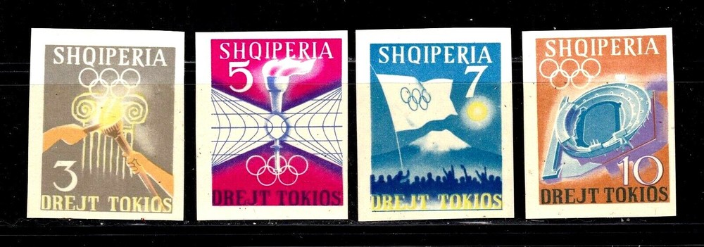 Albania    730 - 733       imperf     MH OG