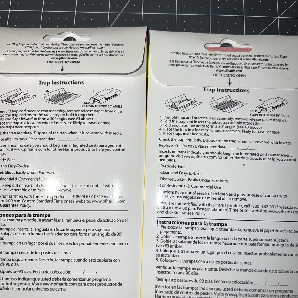 Harris Bed Bug Early Detection Glue Traps (6 Total) Very Effective Easy to Use