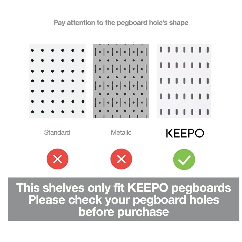 Peg Board Organizer Accessories Pegboard Hooks Bins Shelves Storage