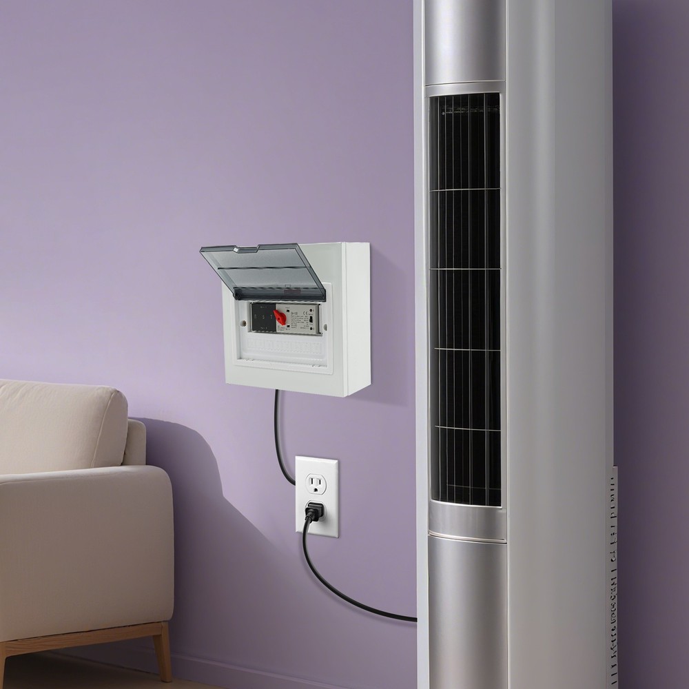 110V Automatic Transfer Switch, 3P 100A Transfer Switch Wall-mounted 24000W