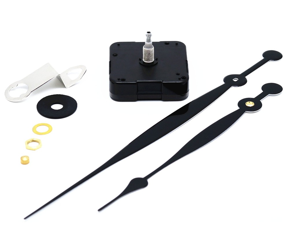 Versatile Quartz Clock Movement Kit - 10.2â€ Spade Hands for DIY Projects