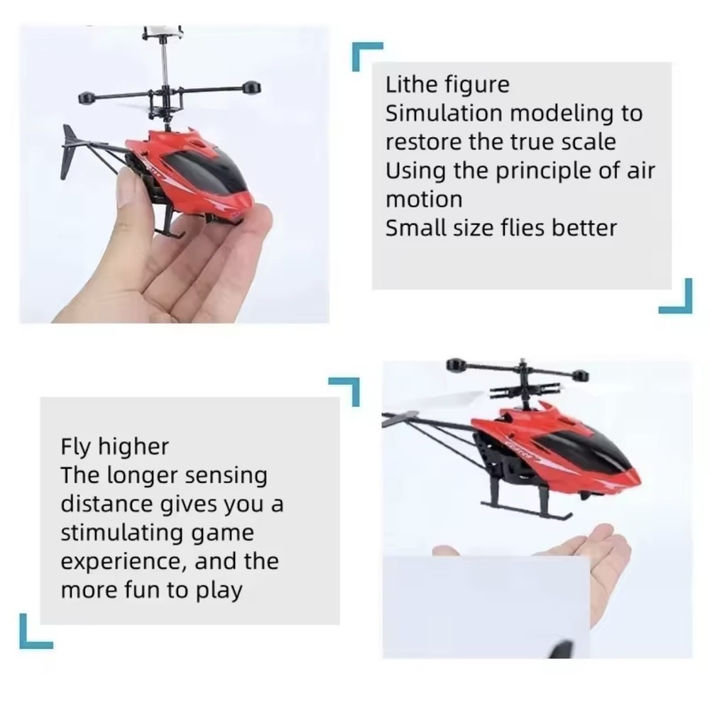 Rechargeable Mini Rc Drone Remote Safe Fall-resistant Rc Helicopters Drone Child
