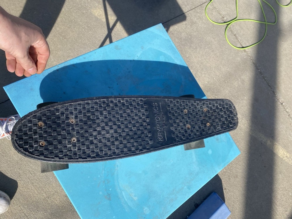 Kryptonics Torpedo Complete Skateboard Black Plastic Deck