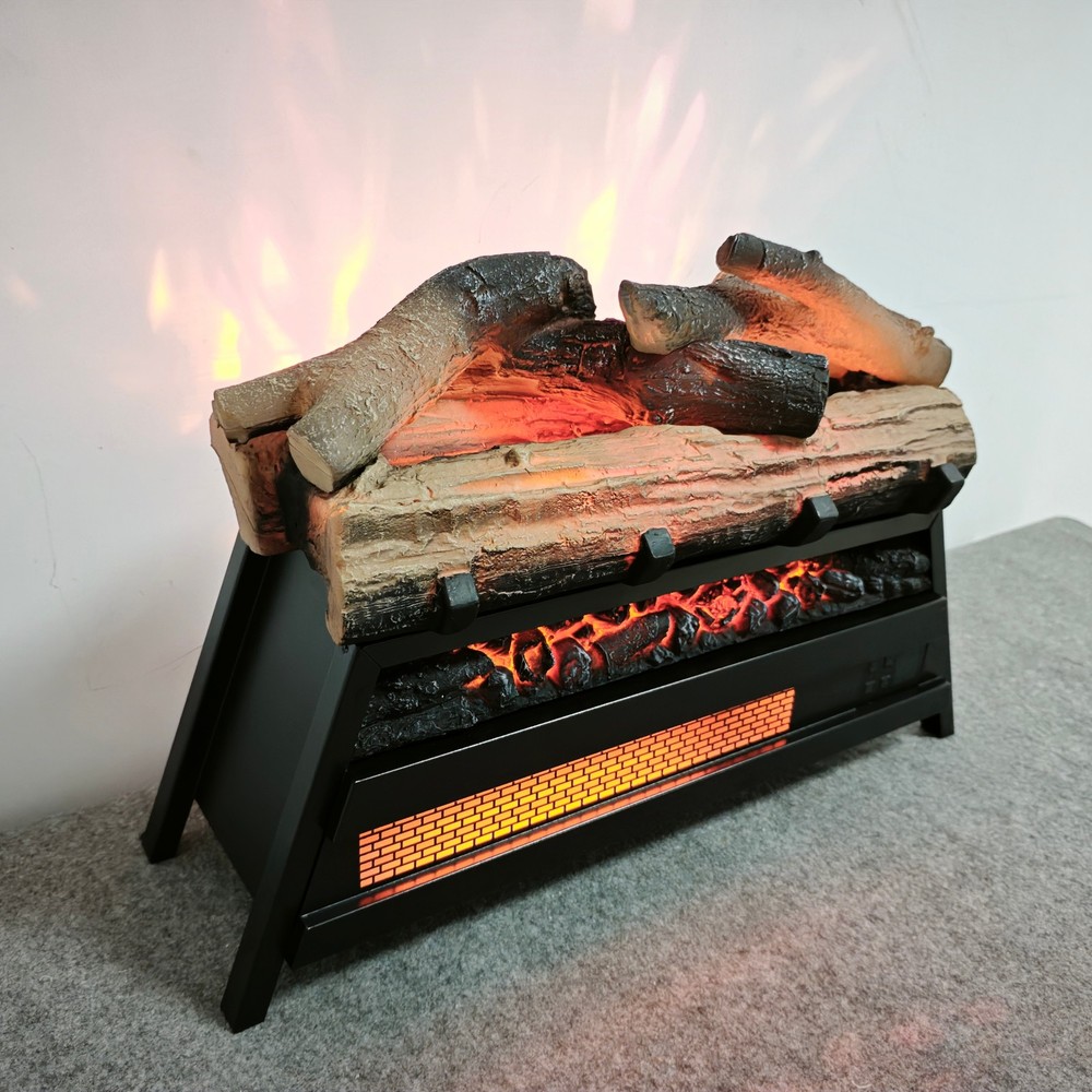 23'' 3D Flame Insert Electric Fireplace Heater with Remote Control & Timer 1500W
