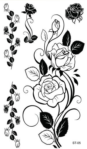 Supperb® 6-pack Mix Flower Temporary Tattoos