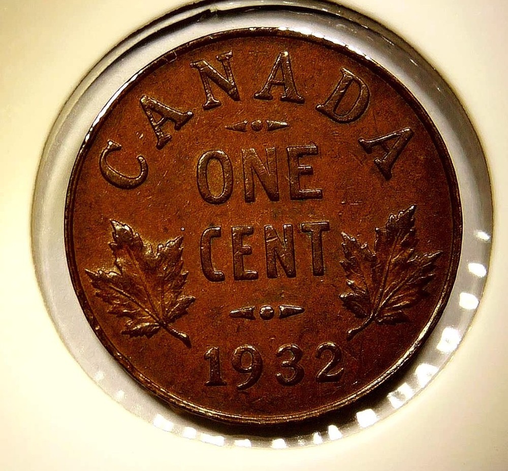1932 Canada Small Cent King George V