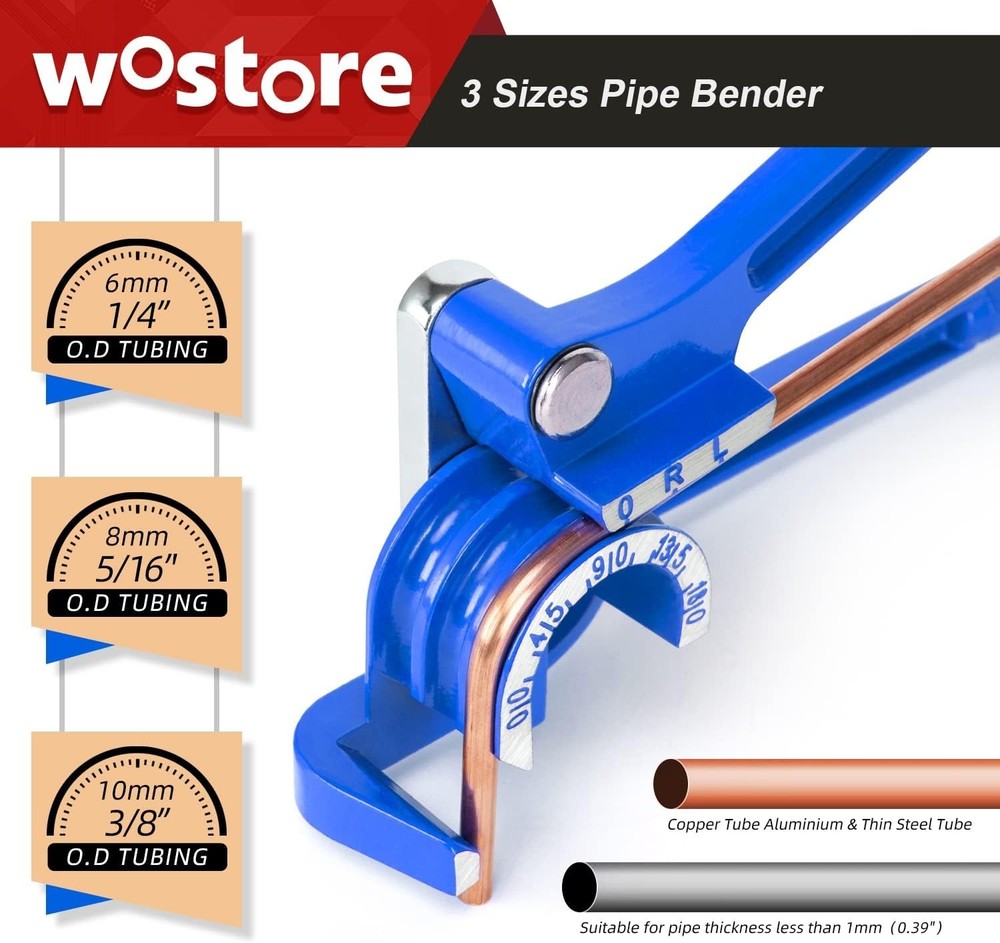 Professional 3-in-1 Tubing Bender - Adjustable & User-Friendly for DIY Projects