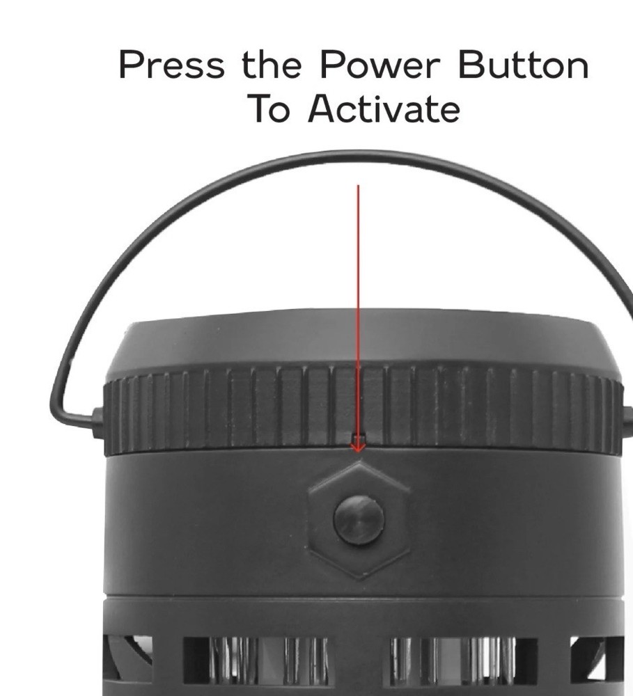 PIC® Flickering Flame Solar Portable Insect Killer Lantern