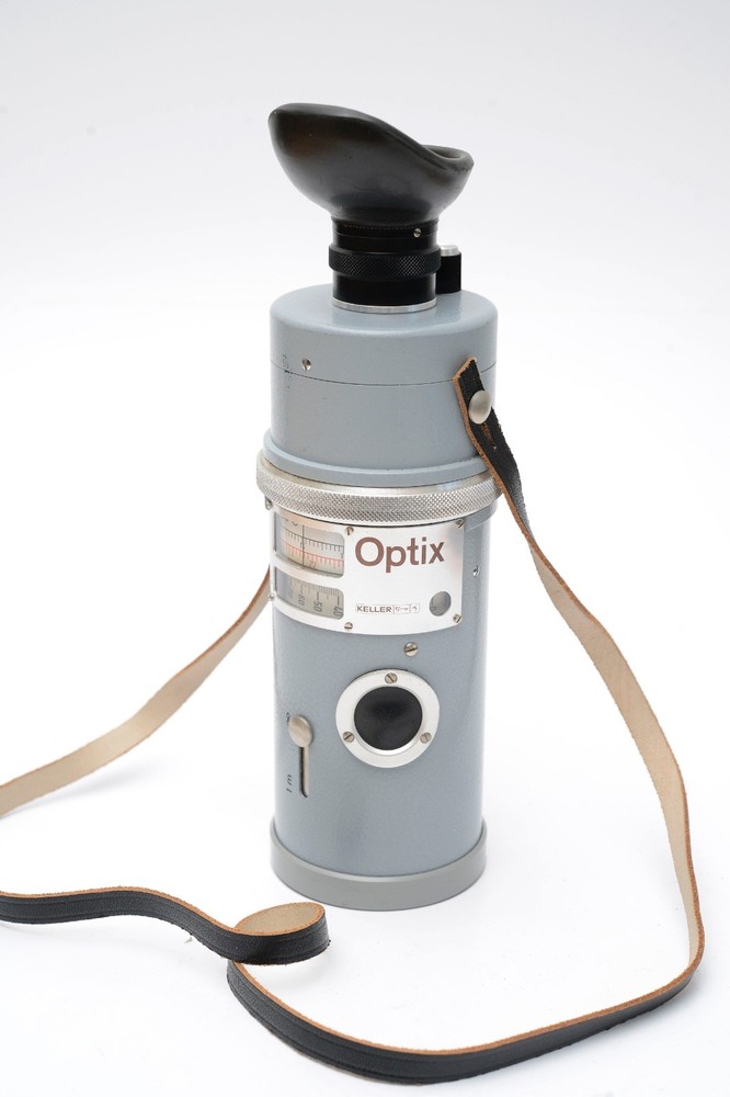 Vintage 1960s Keller Optix Pyro Pyrometer, W/ Strap & Battery, Light + Dial Work