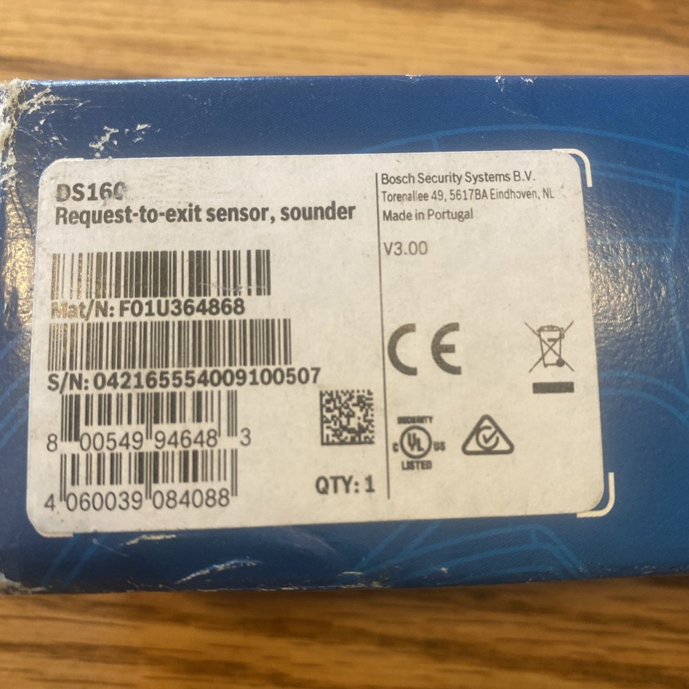 Bosch DS160 High Performance Request to Exit PIR Motion Detector
