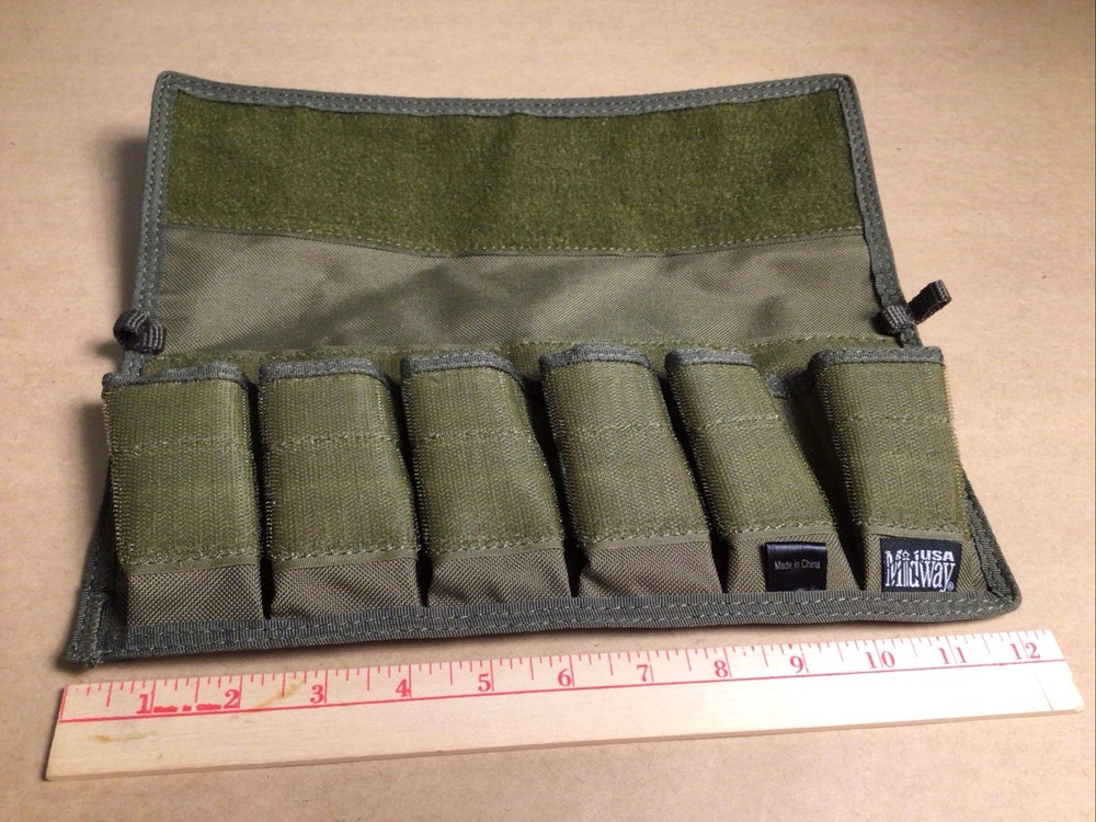 Midway 6 Mag Pouch Tactical 9MM Storage Pouch NEW