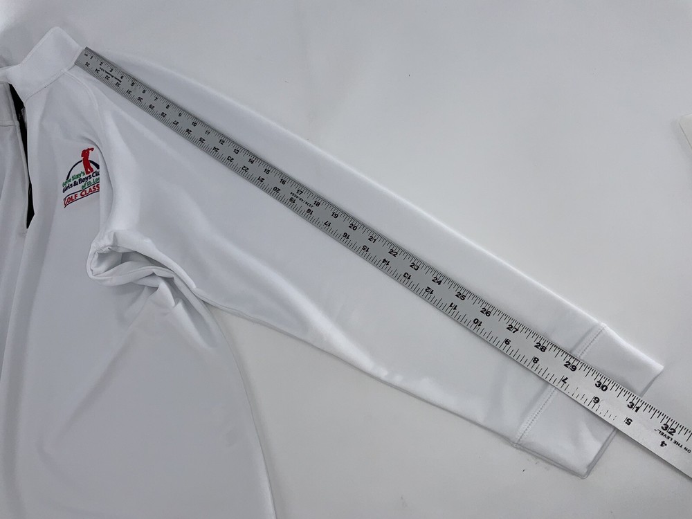 NEW C-Buk 1/4 Zip Golf Pullover L Men White Polyester Spandex YGI V4-283