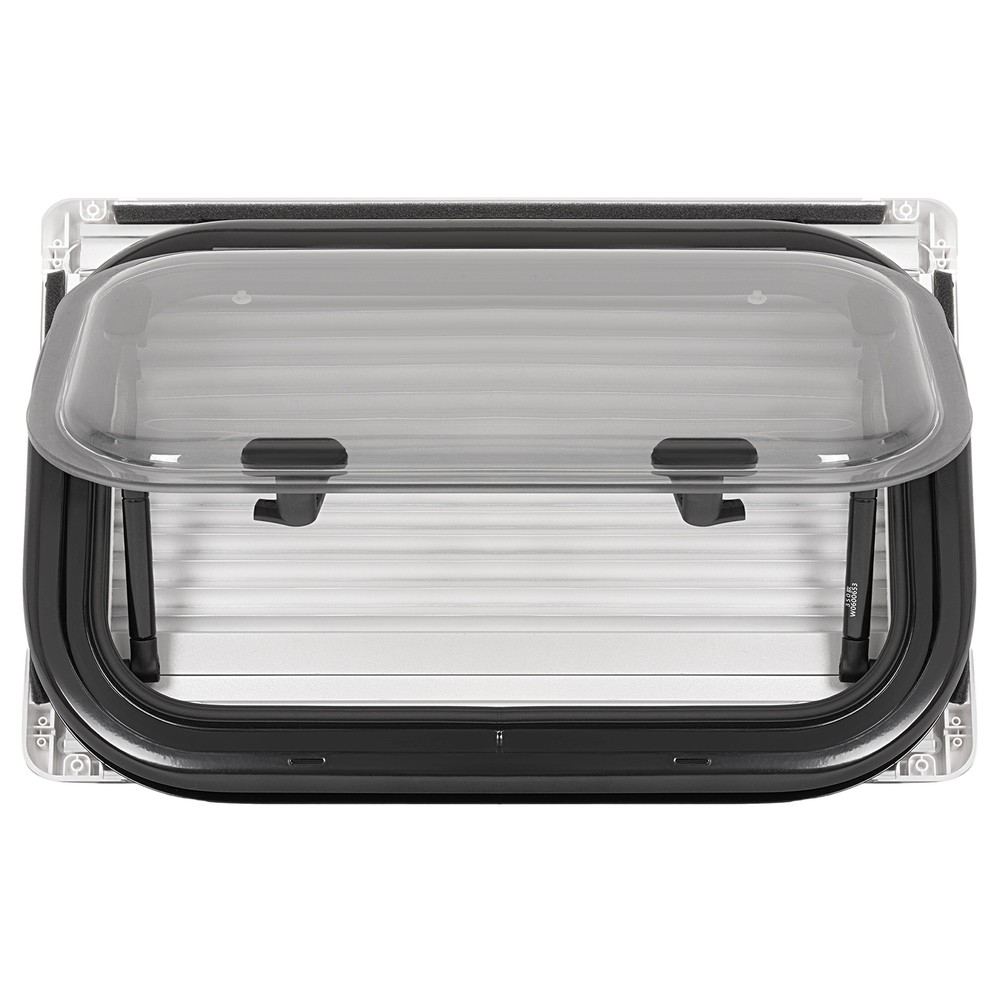 RV Window 20"X12" Aluminum RV Exit Window Glass Push Out Window W/ Blind Screen