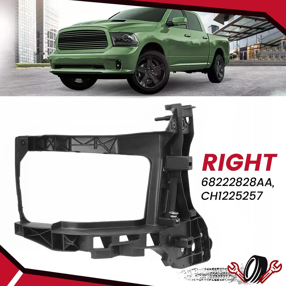Right Radiator Support Headlight Mount Bracket For 2013-24 Ram 1500 2500 Classic