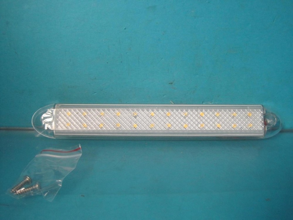 9" Rectangular LED Dome Fixture Interior Trailer Lights 480 Lumen White MO9-W24