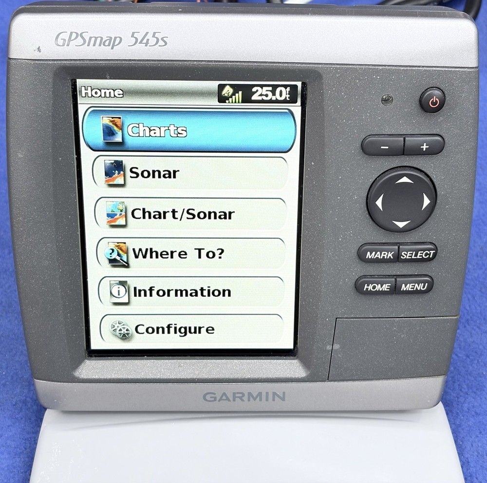 Garmin GPSmap 545s Sounder GPS Chartplotter Sonar Display W/ Accessories- Tested