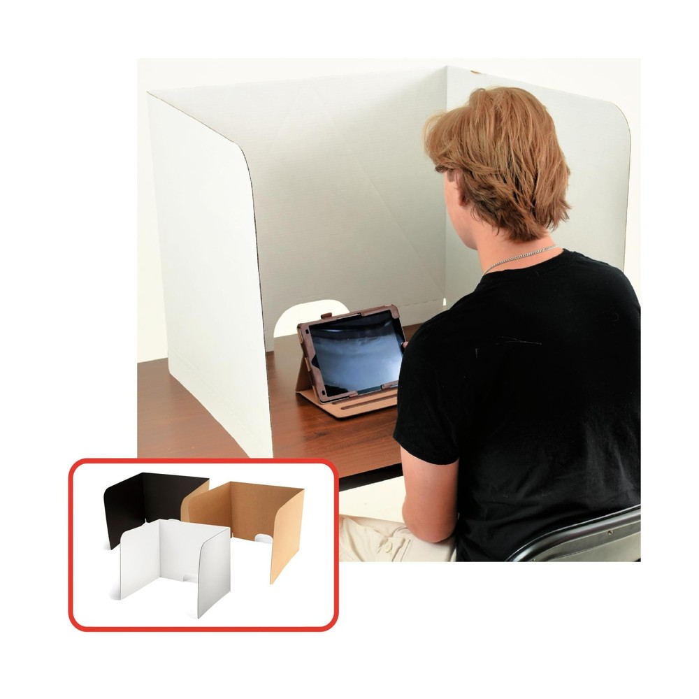 X-tra Large & Sturdy Premium™ Testing Privacy Shields - 24" Tall/20-Pack/W