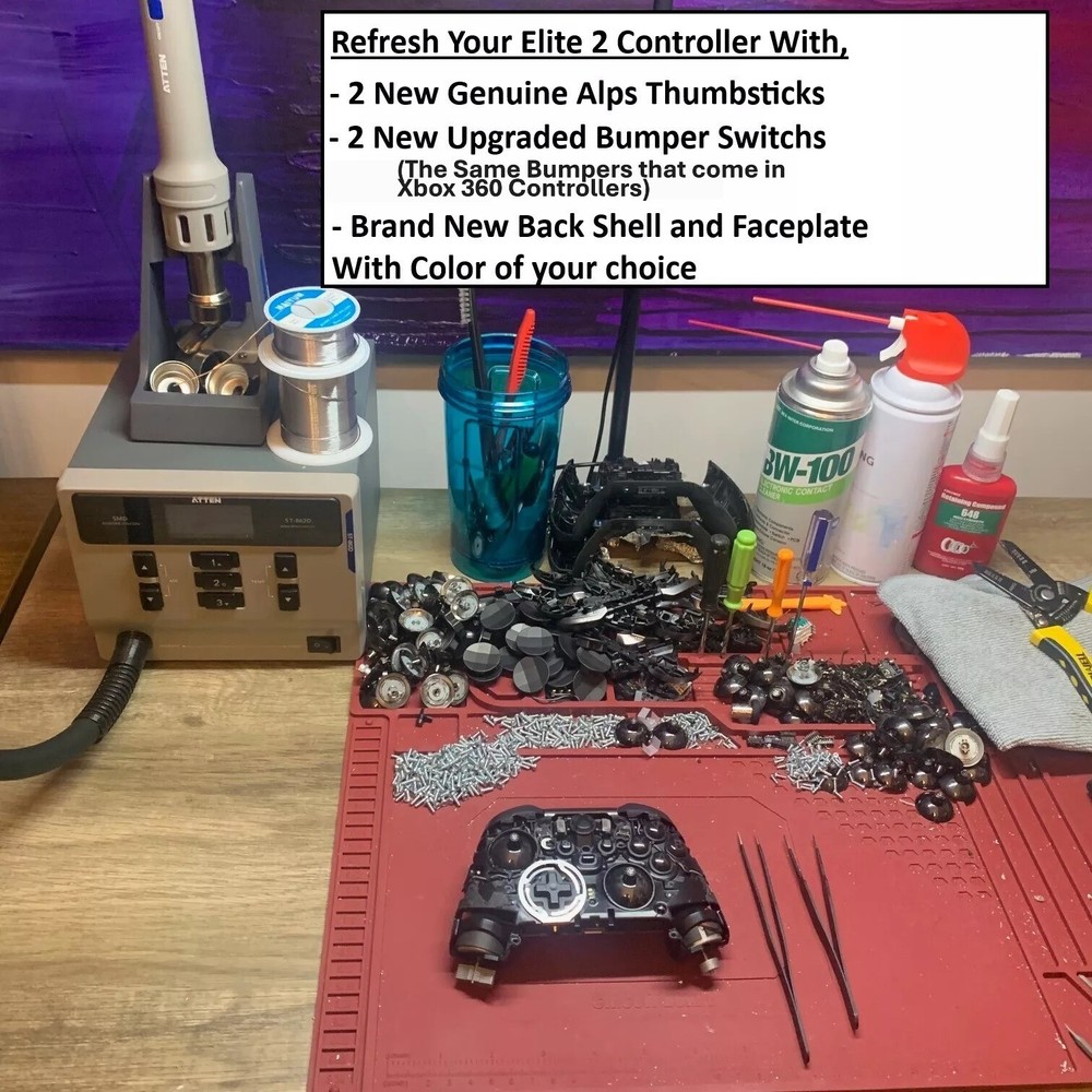 Xbox Elite series 2 Controller Repair Refresh Service - Bumpers Sticks Shell