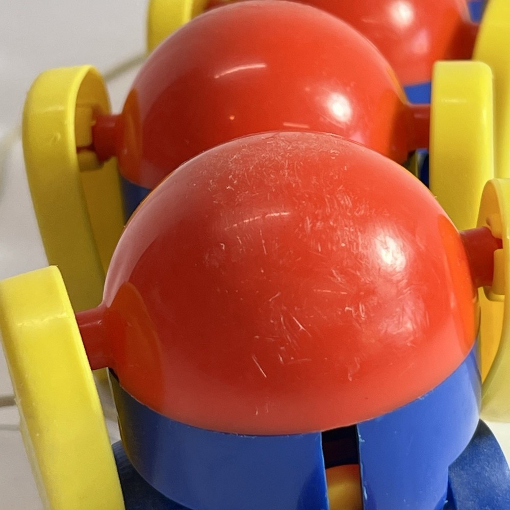 Vintage Kiddicraft Caterpillar Pull Toy Clatterpillar Pull Along Rare HTF