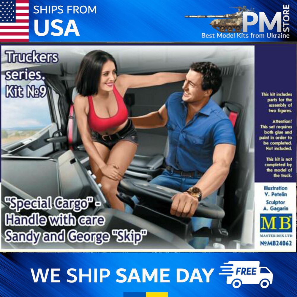Master Box 24062 Special Cargo Handle with care! Sandy + George 1/24 scale