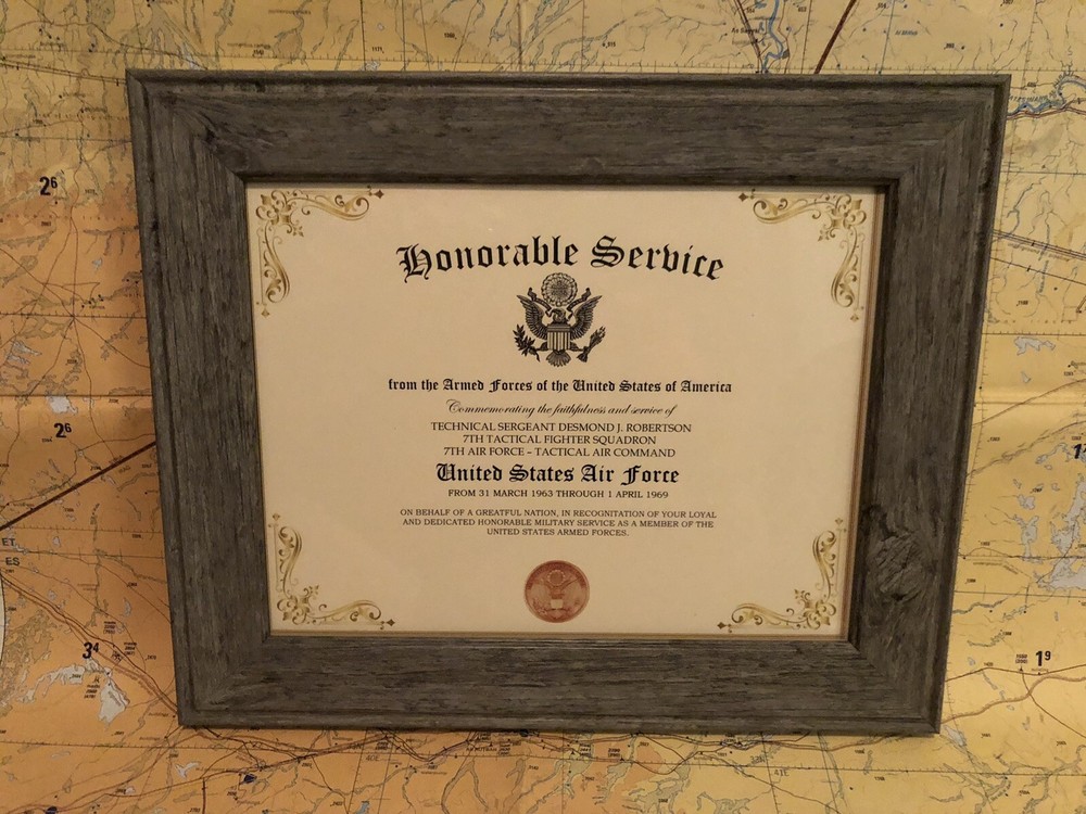 HONORABLE SERVICE ~ U.S. AIR FORCE - Commemorative Certificate w/Custom Printing