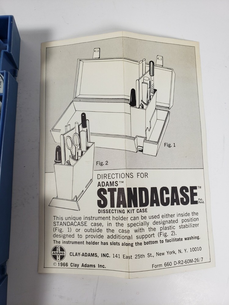 Vintage Clay Adams Dissection Kit Case